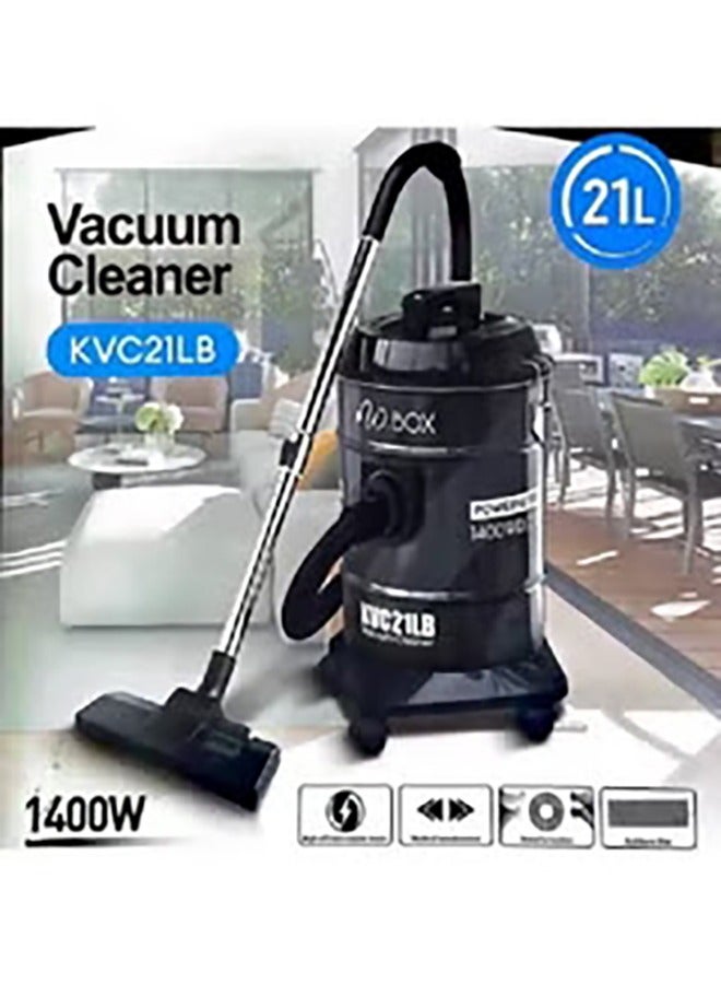 دبليو بوكس مكنسة كهربائية برميلية - 21 لتر - 1400 واط، أسود*رمادي | KVC21LB - Image 3