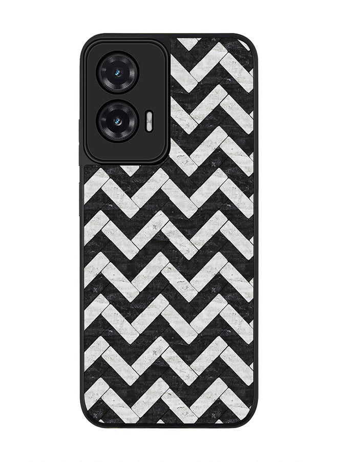 Stylizedd For Motorola Moto G35 Case,Slim fit Camera Protection, Shockproof Thin Phone cover  - Chevron Tiles