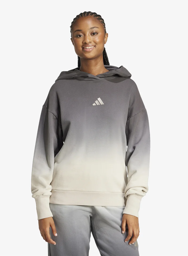 adidas هودي فضفاض مصبوغ بالتدريج لجميع المواسم