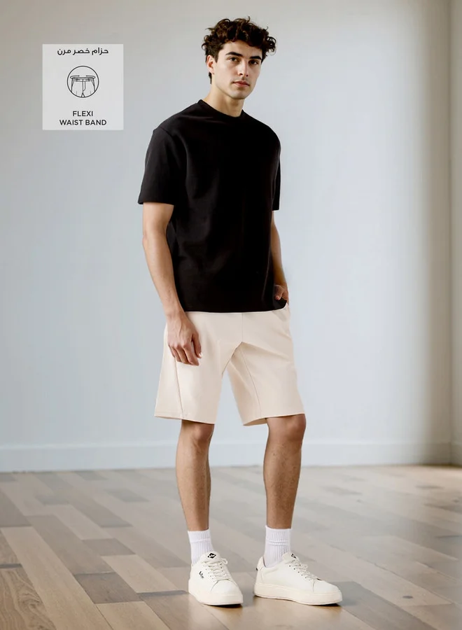 ADOT by Splash Regular Fit Shorts with Drawstring Closure