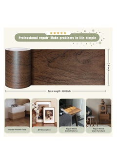 Y&D Wood Grain Repair Tape 2 Roll Self Adhesive Patch for Tables, Waterproof Multi-Use Furniture Door Floor Tape kitchen living room decoration  - Image 5