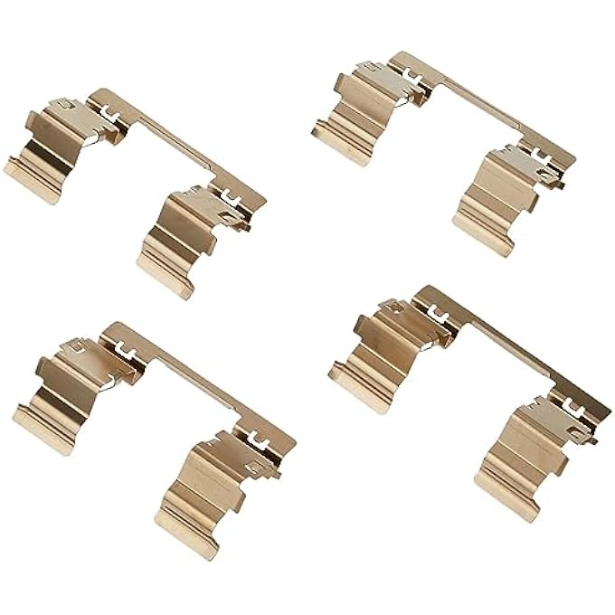 ريحني مجموعة وسادة الفرامل القرصية الأمامية السيراميكية Acdelco Silver 14D1367Ch مع قطع معدنية - Image 2