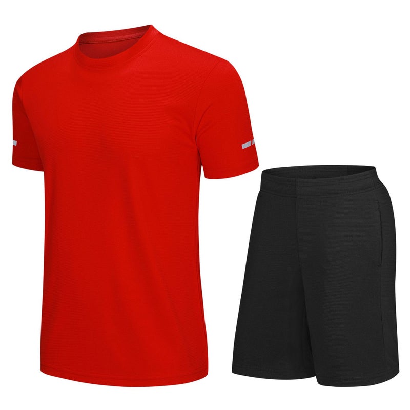 European Size Quick-Drying Short-Sleeved Shorts Casual Sports Suit Competition Activity Clothing Kidsren'S Men'S And Women'S Family Summer - Image 1