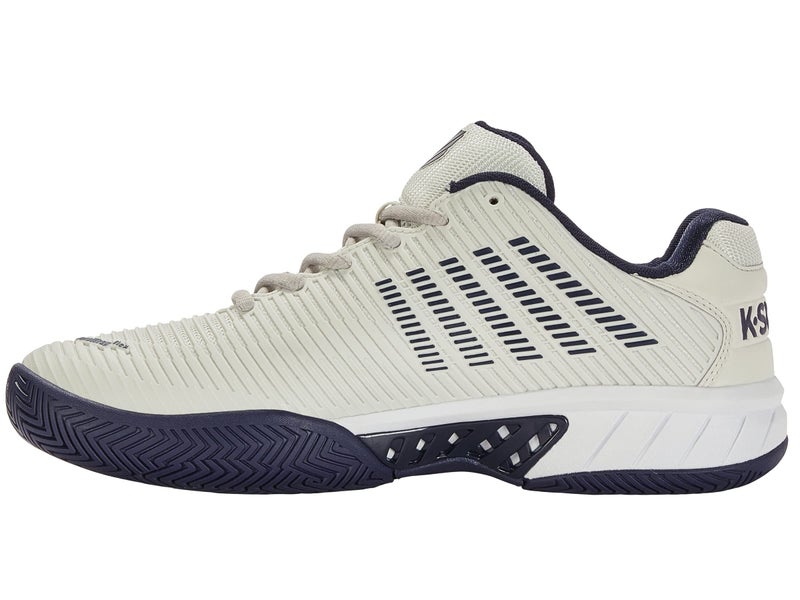 K-Swiss Men's Hypercourt Express 2 Tennis Shoe, Vaporous Gray/White/Peacoat, 12 W - Image 3