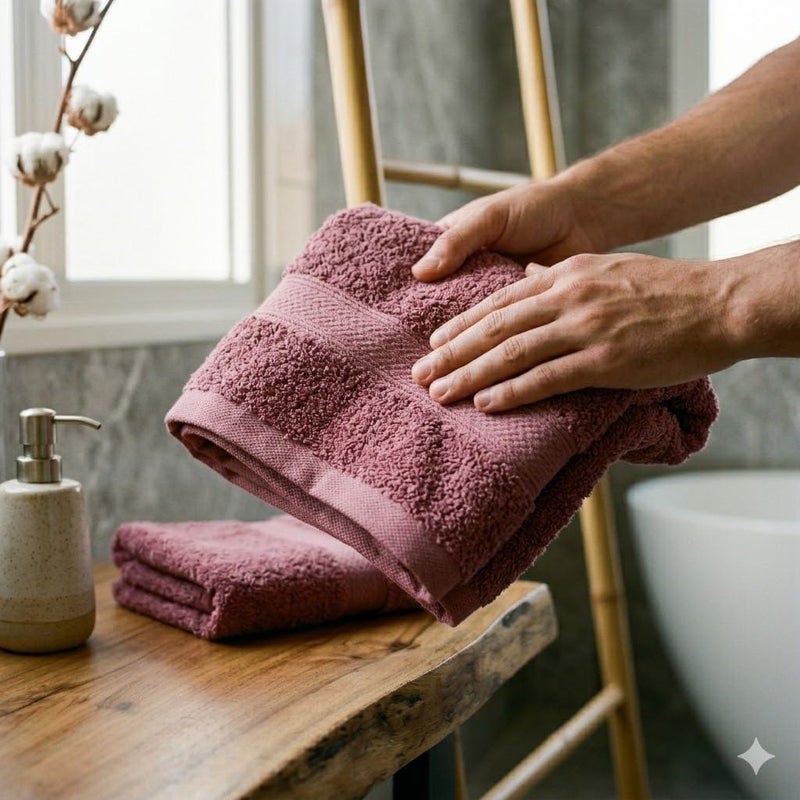 100% Cotton Text 70 * 140cm 500 Grams Soft and Absorbent Made in Egypt for Home, Bathroom, Beach, Trip (Cashmere) - Image 4
