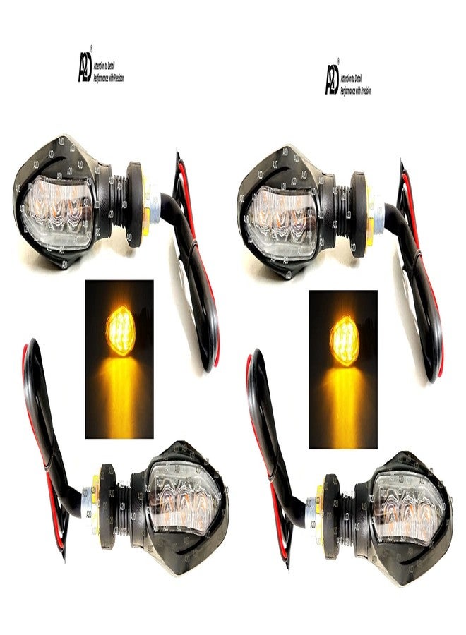 A2D® 17692. A2D Bike Tri-LED Sleek Amber Super Bright LED Indicators Set of 4 Orange for Suzuki Bandit - Image 5
