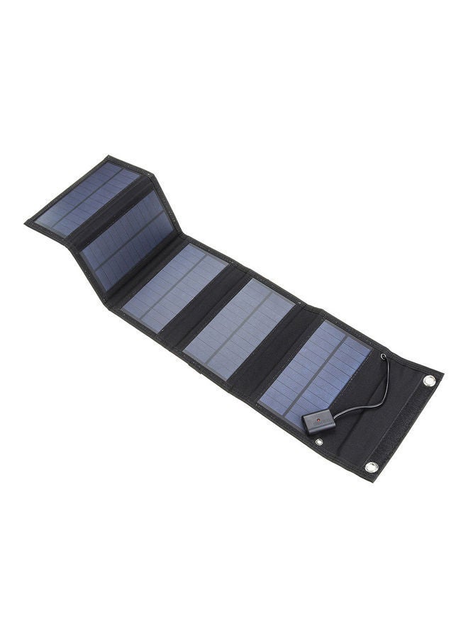NIBEMINENT 15W Outdoors Camping USB Solar Charger With Carabiners 20x3x13cm - Image 3