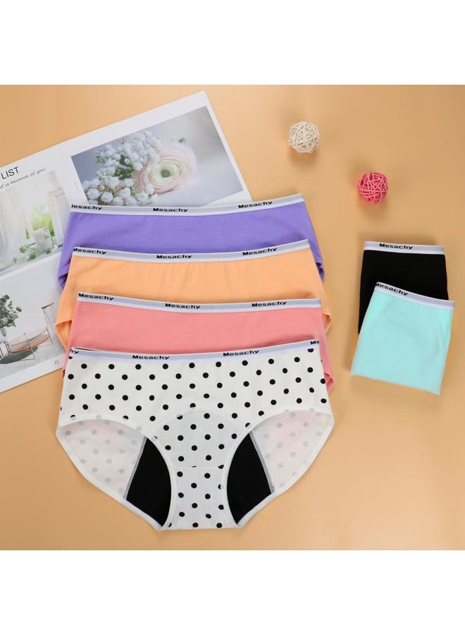 Mesachy Girls Period Underwear Period Panties for Teens Menstrual Leakproof Protective Cotton Briefs, Color-001, 16-18 years - Image 2