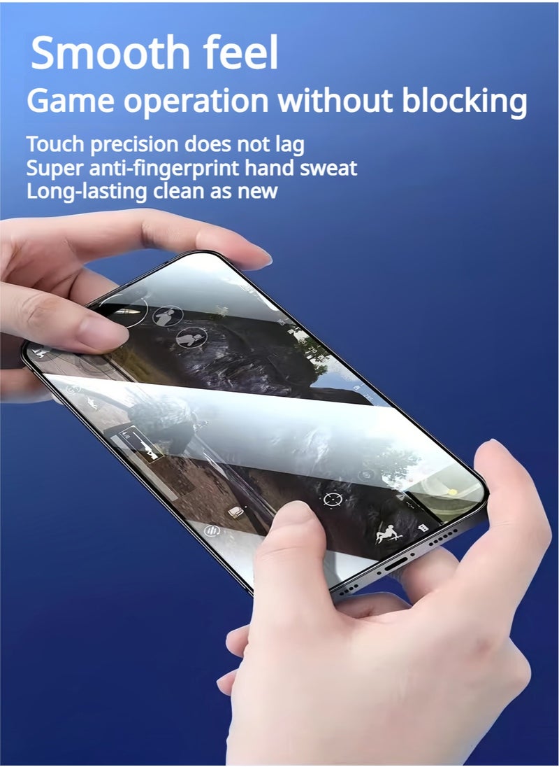 Generic iPhone 16 Pro Screen Protector 6.3 Inch HD Clear With a Webcam Cover Military Grade Phone Receiver Dustproff Protection Scratch Resistant, Anti-Fingerprint, Bubble Free, 9H Tempered Glass Film For iPhone 16 Pro-2Pack Clear  - Image 2