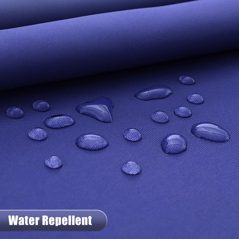 OLANLY Luxury Navy and White Ombre Shower Curtain Sets with 12 Hooks  Waterproof and Washable Decorative Shower Curtains for Bathroom  72x72 Inches - Image 4