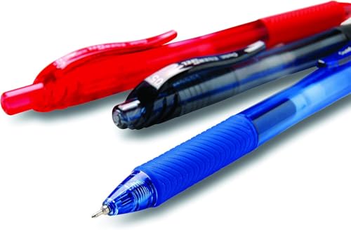 Pentel قلم جيل قابل للسحب Pentel BLN105A EnerGel-X، 0.5 مم، أسود، علبة من 12 قلم - Image 4