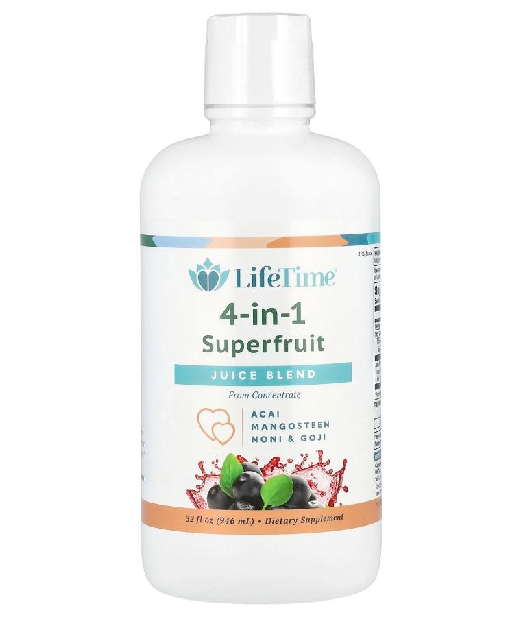 4-In-1 Superfruit Juice Blend Acai Mangosteen Noni & Goji 32 fl oz (946 ml)