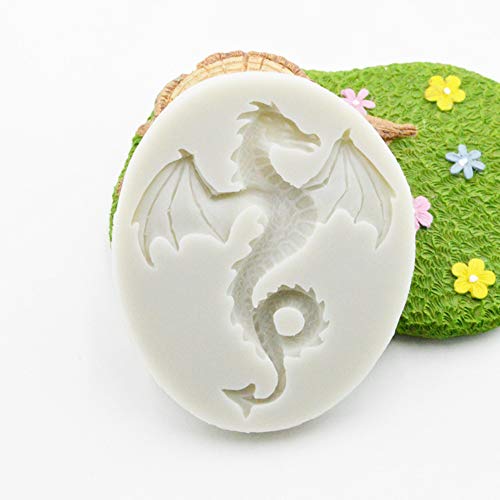 Seedomes Animal Series Dinosaur Dragon Silicone Mold for Cake Topper Decoration Jelly Shots Ice Cube Candy Gum Paste Fondant Mold Handmade Crafts Soap Mould Chocolate Cupcake - Image 3