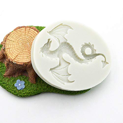 Seedomes Animal Series Dinosaur Dragon Silicone Mold for Cake Topper Decoration Jelly Shots Ice Cube Candy Gum Paste Fondant Mold Handmade Crafts Soap Mould Chocolate Cupcake - Image 4