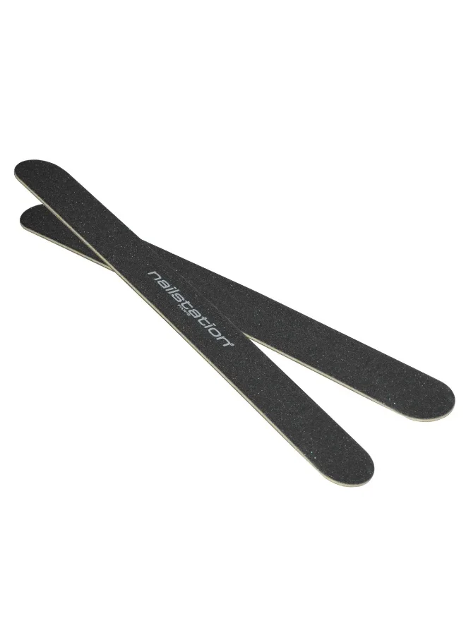 Nailstation Nailstation® 25 Pieces 100/100 Grit Nail File & Buffer – Professional Double-Sided Emery Boards for Shaping Acrylic, Gel & Natural Nails