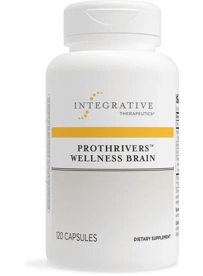 Integrative Therapeutics ProThrivers Wellness Brain - Supports Cognitive Clarity* - with Citicoline, Curcumin Extract, Lion's Mane - Gluten Free - Dairy Free - Vegan - 120 Capsules - Image 1