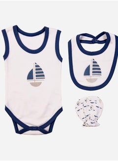 Babies Basic Pack of 7 - Cotton Bodysuit, Top, Pants, Bib, Blanket, Mitten and Cap  - Image 3