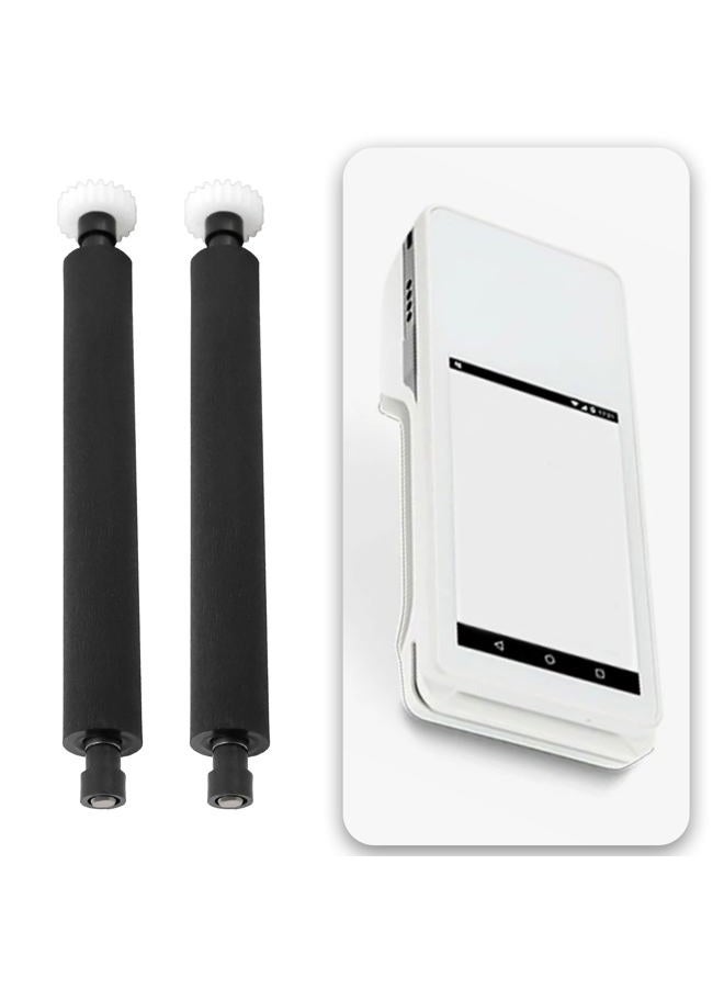 Briny River 2pcs 21T 64mm Mini POS Paper Roller Printer Roller Compatible with Clover Flex Printer Roller Thermal Printer Z-line Z8 Z9 Z11 - Image 2