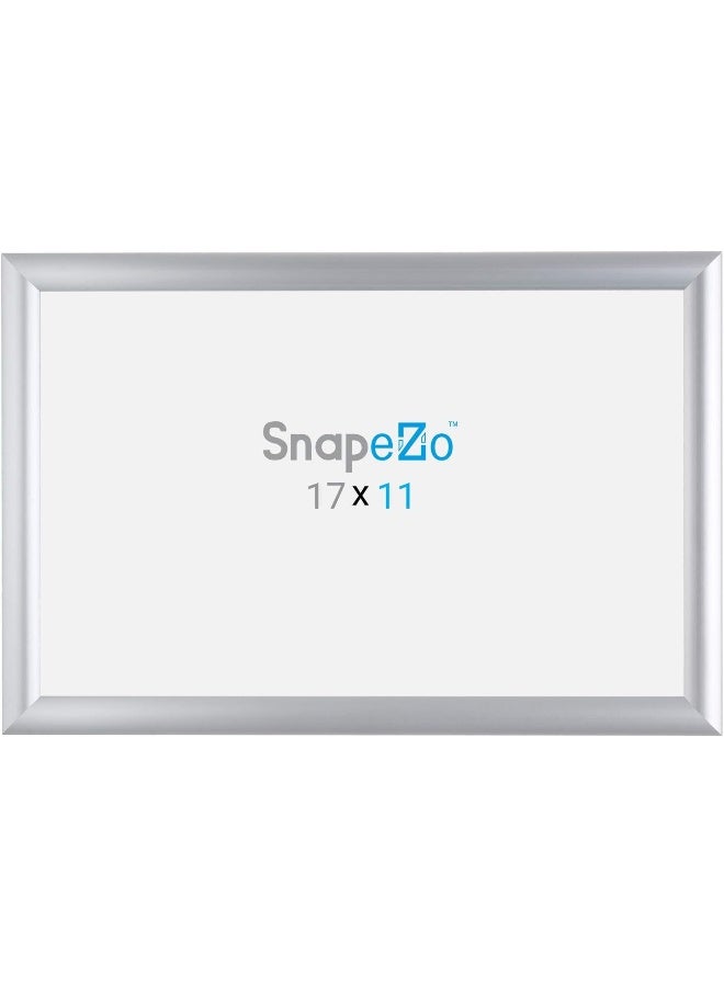SnapeZo Black Document Notice Frame 11x17 Inch 1 Narrow Profile FrontLoading Snap Frame Wall Mounted Professional Series - Image 4