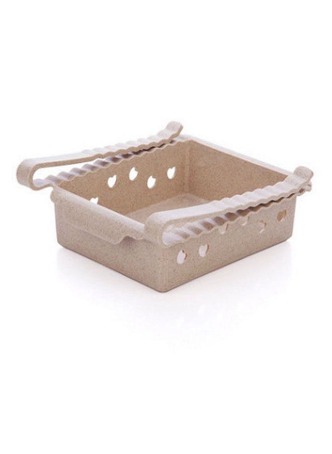NIBEMINENT - Plastic Refrigerator Storage Shelf Apricot 17x7x15.5cm - Image 1