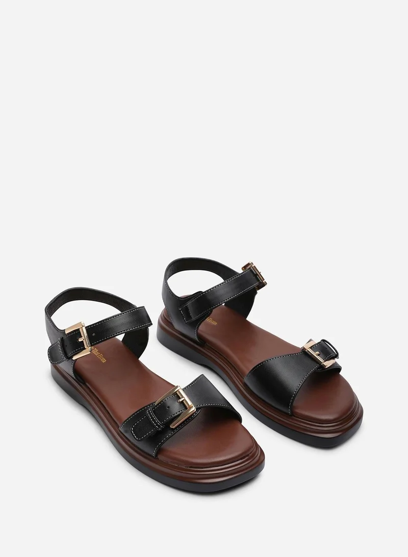 Where's That From Circa Flatform Double Buckle Sandal