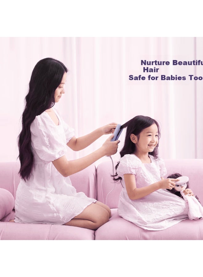 Lena Mini Hair Straightener And Curling Iron Portable Kids Hair Curler Small Bangs Hair Styling Tool Dual-use Flat Iron H3 Purple - Image 4