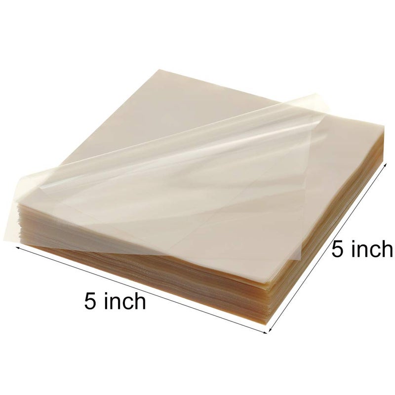 Juome 1000 Sheets Candy Wrappers Clear Cellophane Wrap Roll 5x5 Inches Candy Caramel and Chocolate Wrapper for Treats, Lollipop, Gummies, Saran Wrap& Cake Pop Making Supplies, etc - Image 5