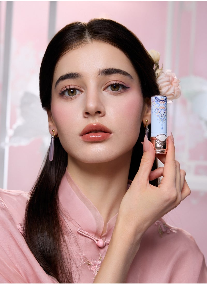 Flower Knows Butterfly Cloud Collar Collection Glossy Lipstick Non-sticky Highly Pigmented Long-lasting Hydration Shiny Lipgloss - C01 Birchleaf Pear  - Image 4