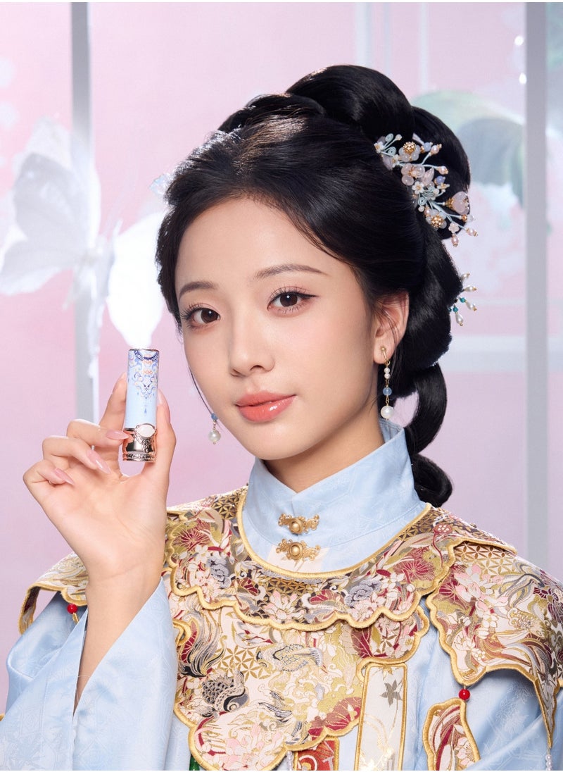 Butterfly Cloud Collar Collection Glossy Lipstick Non-sticky Highly Pigmented Long-lasting Hydration Shiny Lipgloss - C01 Birchleaf Pear