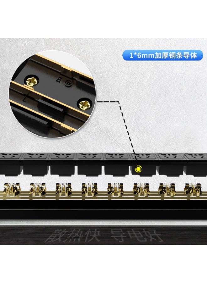 Sdws Pdu Cabinet Socket, 16-outlet 32a High-power Power Strip, New National Standard Indicator Light, Vertical Industrial Connector Junction Box, Without Cable, Sv06263b - Image 4