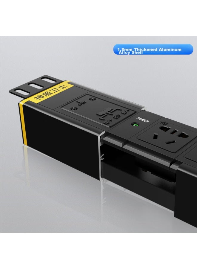 Sdws Pdu Cabinet Socket, 16-outlet 32a High-power Power Strip, New National Standard Indicator Light, Vertical Industrial Connector Junction Box, Without Cable, Sv06263b - Image 2