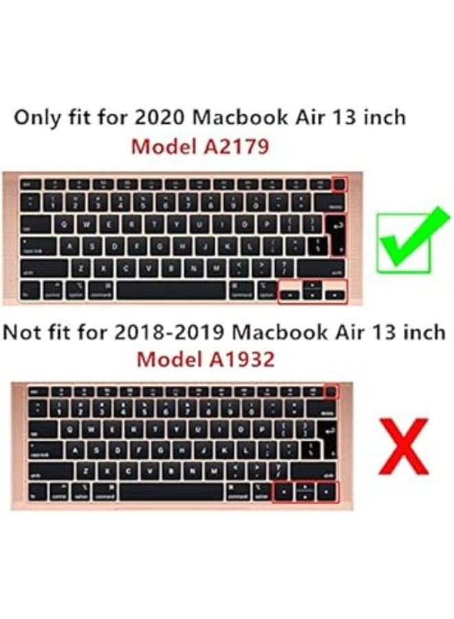 Ultra Thin Premium TPU Keyboard Cover, Silicone Keyboard Protector, Soft Touch, Touch ID Keyboard Protector, Protective Skin, Suitable for MacBook Air 13 Inch, Clear, A2337/A2179 - Image 2