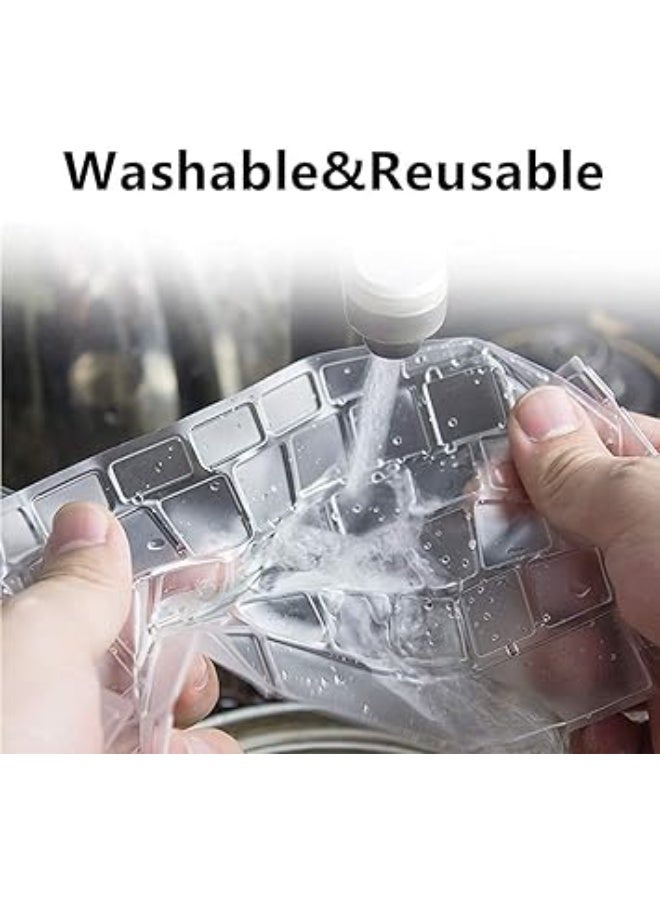 Ultra Thin Premium TPU Keyboard Cover, Silicone Keyboard Protector, Soft Touch, Touch ID Keyboard Protector, Protective Skin, Suitable for MacBook Air 13 Inch, Clear, A2337/A2179 - Image 5