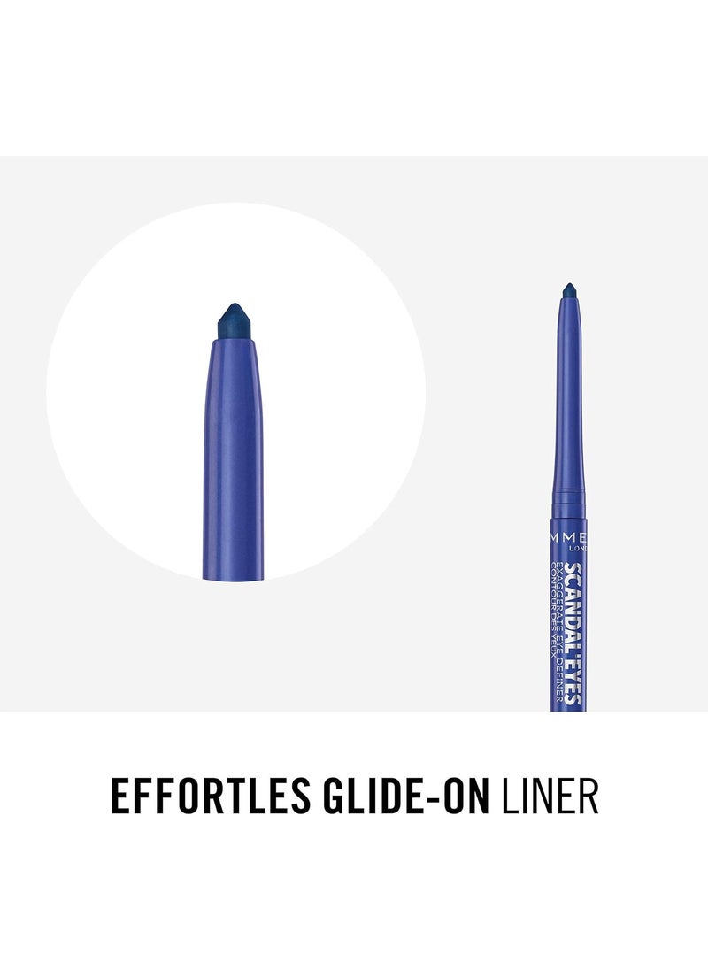 RIMMEL LONDON - Exaggerate Waterproof Eyedefiner - 004 Cobalt Blue - Image 1