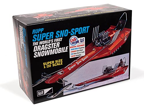 MPC Skill 2 Model Kit Rupp Super SNO-Sport Snowmobile Dragster (The World's First) 1/20 Scale Model - Image 1