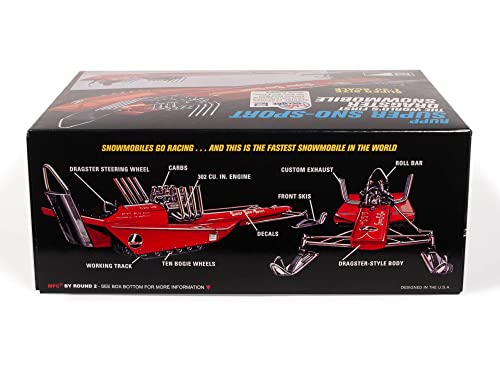 MPC Skill 2 Model Kit Rupp Super SNO-Sport Snowmobile Dragster (The World's First) 1/20 Scale Model - Image 2