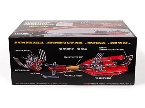 MPC Skill 2 Model Kit Rupp Super SNO-Sport Snowmobile Dragster (The World's First) 1/20 Scale Model - Image 3