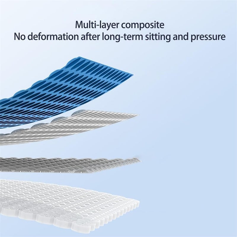Aputue Gel Seat Cushion, Cooling Gel Chair Cushion with Non-Slip Base for Office Desk and Car, Memory Foam Alternative for Tailbone Pain Relief and Comfort - Image 3