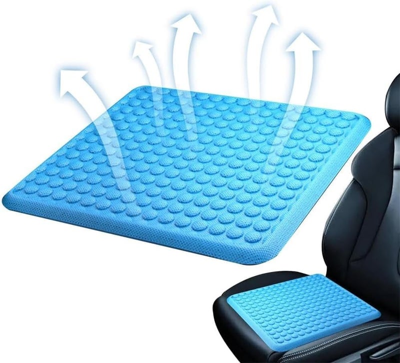 Aputue Gel Seat Cushion, Cooling Gel Chair Cushion with Non-Slip Base for Office Desk and Car, Memory Foam Alternative for Tailbone Pain Relief and Comfort - Image 4