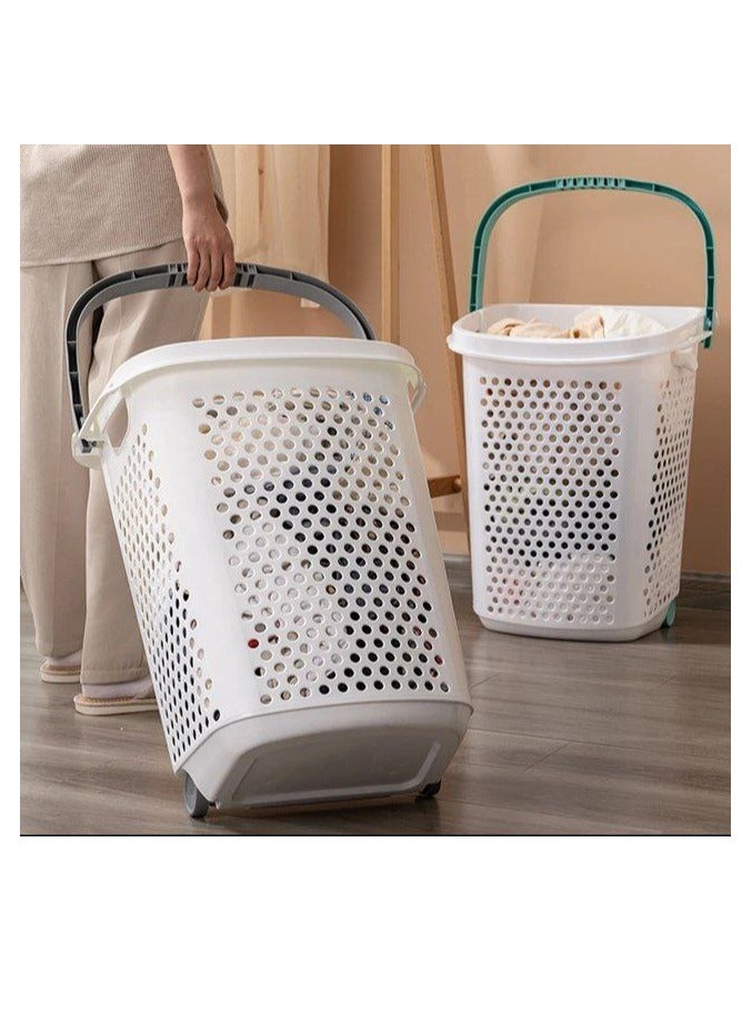باسكت غسيل بيد مزود بعجل لسهوله الحركه - Image 1