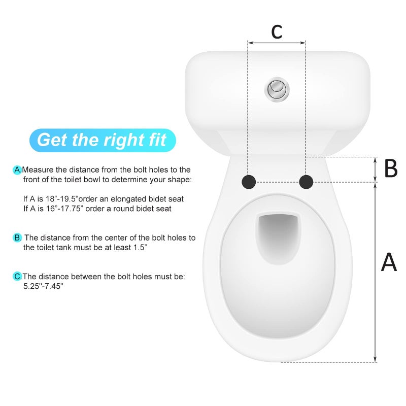 GarveeTech Bidet Toilet Seat Round â€“ Non-Electric Dual Nozzle Self-Cleaning Bidet Seat for Personal Hygiene, Adjustable Water Spray, Soft Close PP Material, Easy to Install for Home Bathroom - Image 5