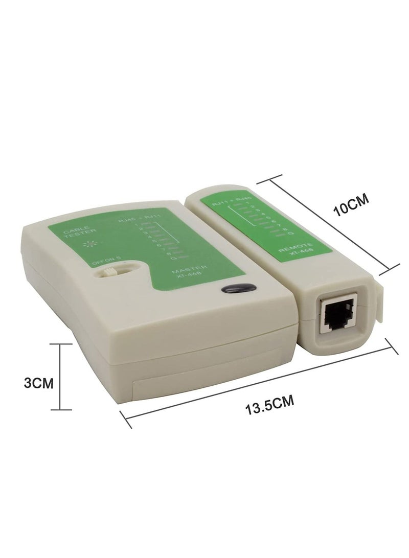 إن تك NTECH LAN كابل تستر RJ45 / RJ11 Cat5 / Cat6 المحمولة شبكة كابل اختبار سلك الهاتف كاشف خط المقتفي أداة كيت - Image 4