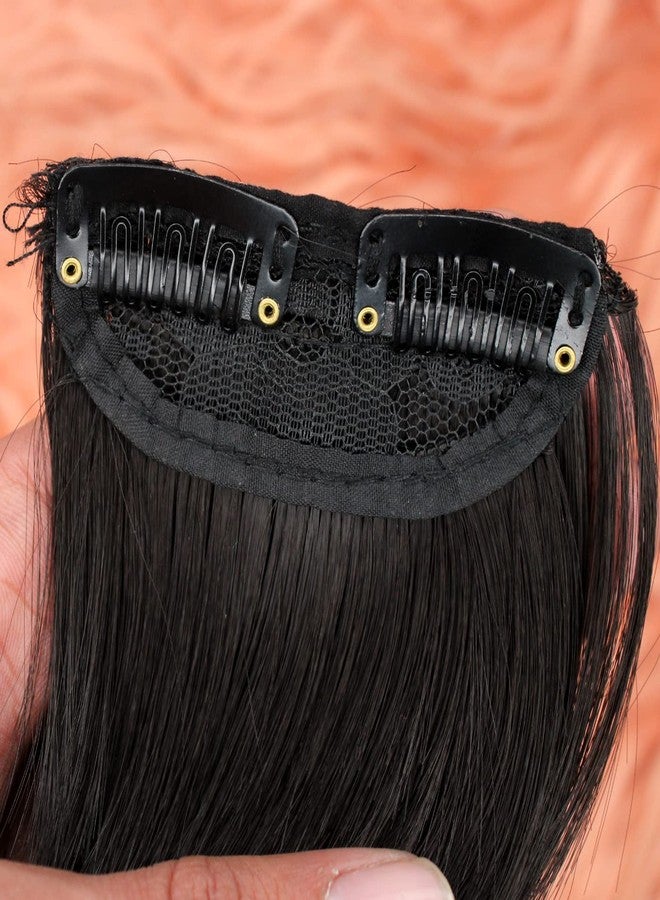 إيكان وصلات شعر قصيرة من إيكان لزيادة كثافة الشعر في المناطق الصلعاء والشعر الخفيف للنساء والفتيات (6 بوصات، بني داكن) قطعة واحدة - Image 4