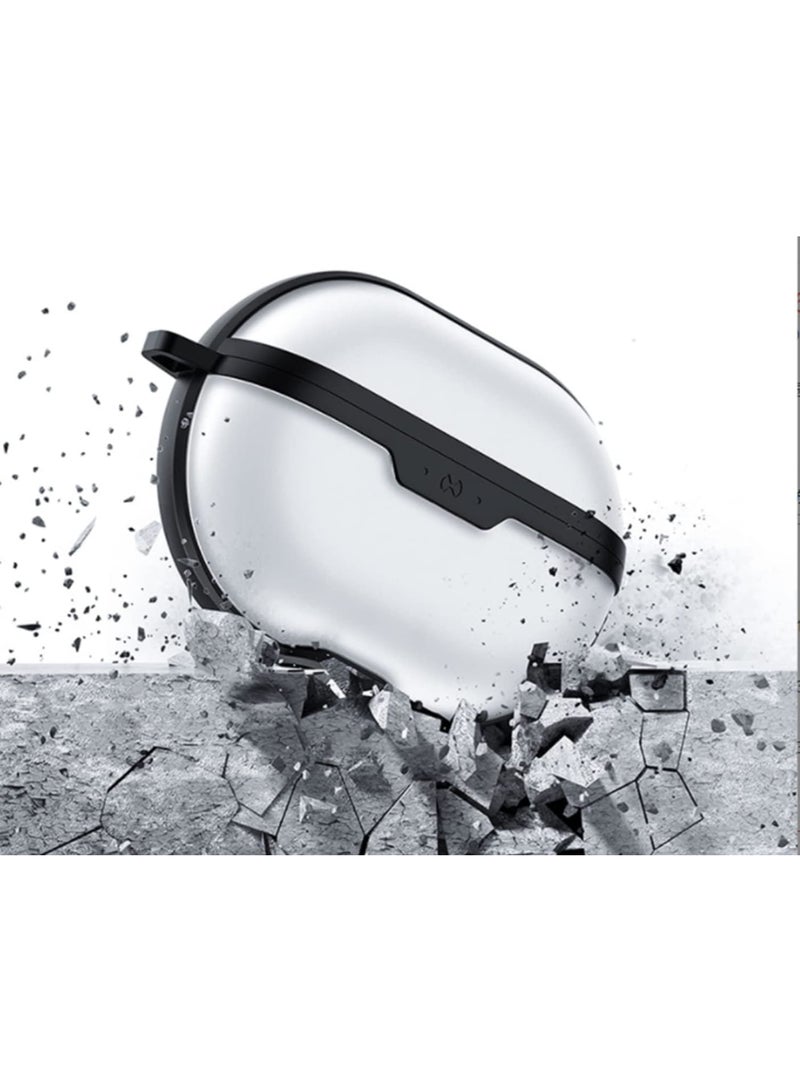 Zikra Case Cover for Huawei Freebuds Pro, Wireless Bluetooth Headset Clear Case Earphone Cover with Keychain, Protect Your Headset from Scratches and External Impacts - Image 4