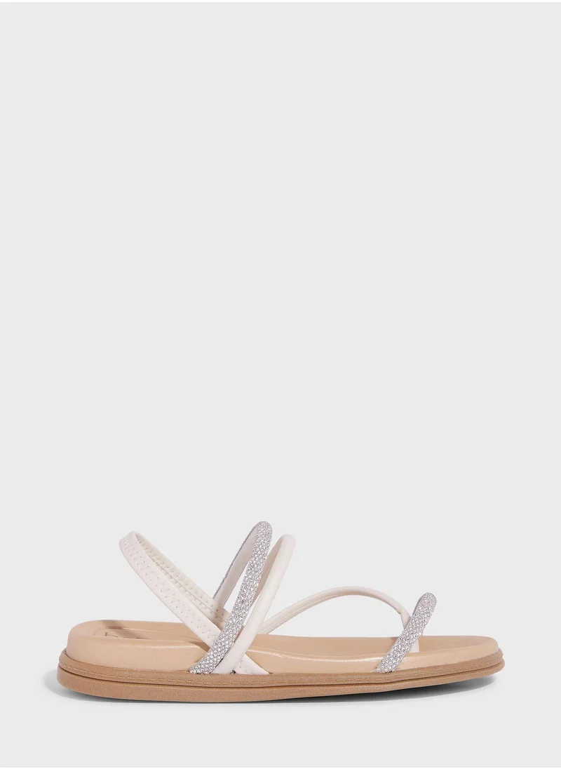 Beira Rio Journee Multi Strap Flat Sandals