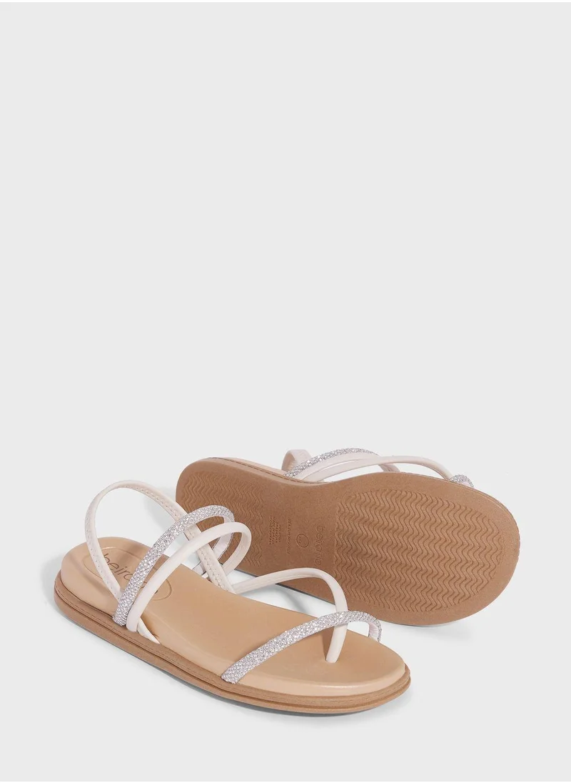 Beira Rio Journee Multi Strap Flat Sandals