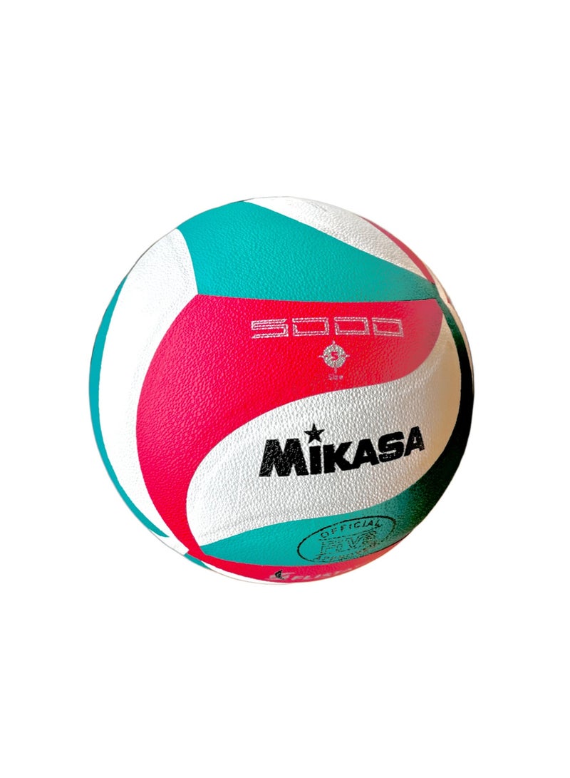 ميكاسا كرة طائرة Mikasa V200W سطح مزدوج النتوءات من الألياف الدقيقة لتعزيز القبضة والتحكم. تقنية "Nano Balloon Silica" المضادة للتعرق لمنع السطح من الانزلاق أثناء اللعب المكثف. مصنوعة من جلد صناعي عالي الجودة من البولي يوريثين والألياف الدقيقة. الحجم الرسمي 5 والوزن الرسمي (260-280 جرام). - Image 2