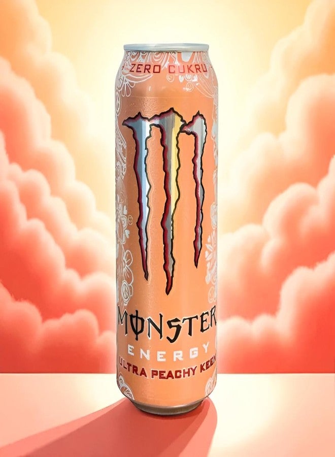 Monster COUGAR Monster Energy Ultra Peachy Keen, Zero Sugar Energy Drink, 500ml (6 Pack) – Refreshing Peach Flavor with Energy Boost – Low Calorie, Zero Sugar, Smooth Taste (Imported - USA) - Image 5
