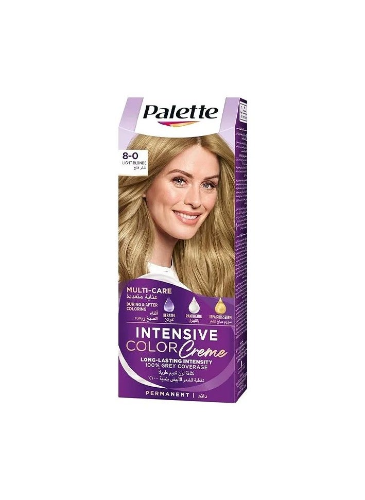 Palette Intensive Color Cream multi care light blonde 8-0  - Image 1