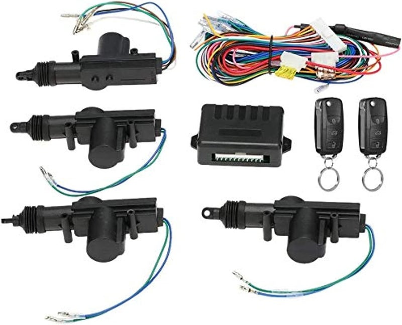 Universal Car Door Lock Keyless Entry System Remote Central Control Locking Kit with Trunk Release Button